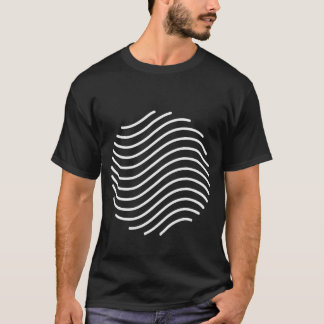 Abstrakter moderner T - Shirt, minimalistische Kun T-Shirt
