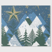 Abstrakter moderner Waldbaum Geschenkpapier (Flach)