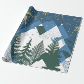 Abstrakter moderner Waldbaum Geschenkpapier (Ungerollt)