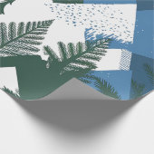 Abstrakter moderner Waldbaum Geschenkpapier (Ecke)