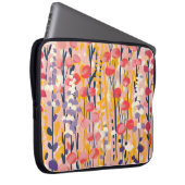Abstrakter moderner Wildblumen-Blumen-Botanischer  Laptopschutzhülle (Vorne Rechts)