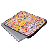Abstrakter moderner Wildblumen-Blumen-Botanischer  Laptopschutzhülle (Vorne Knopf)