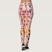 Abstrakter moderner Wildblumen-Blumen-Botanischer  Leggings (Rückseite)