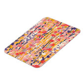Abstrakter moderner Wildblumen-Blumen-Botanischer Magnet (Linke Seite)