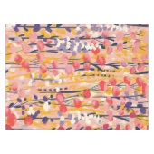 Abstrakter moderner Wildblumen-Blumen-Botanischer  Tischdecke (Vorderseite (Horizontal))