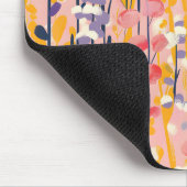 Abstrakter moderner Wildblumen-Blumengarten Mousepad (Ecke)
