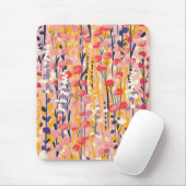 Abstrakter moderner Wildblumen-Blumengarten Mousepad (Mit Mouse)
