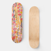 Abstrakter moderner Wildblumen-Blumengarten Skateboard (Vorderseite)