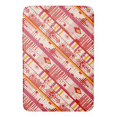 Abstrakter moderner Ziergeometrienvintag Badematte (Vorderseite Vertikal)