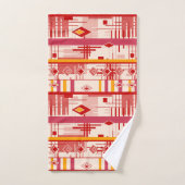 Abstrakter moderner Ziergeometrienvintag Badhandtuch Set (Handtuch)