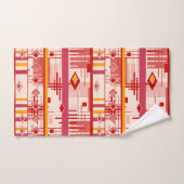 Abstrakter moderner Ziergeometrienvintag Badhandtuch Set (Handtuch)
