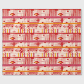 Abstrakter moderner Ziergeometrienvintag Geschenkpapier (Flach)