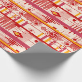Abstrakter moderner Ziergeometrienvintag Geschenkpapier (Ecke)