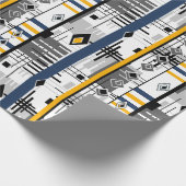 Abstrakter moderner Ziergeometrienvintag Geschenkpapier (Ecke)