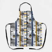 Abstrakter moderner Ziergeometrienvintag Schürze (Vorderseite)