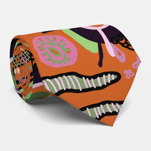 Abstrakter Modus Krawatte (Gerollt)