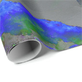 Abstrakter Mohn abstrakte Blume Blütenblüte Geschenkpapier (Rolleneckpunkt)