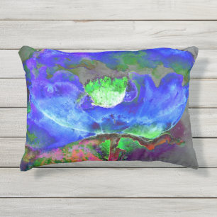 Abstrakter Mohn abstrakte Blume Blütenblüte Kissen Für Draußen