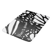 Abstrakter Monarch Butterfly Flügel - wagen Sie si Badematte (Schrägansicht)