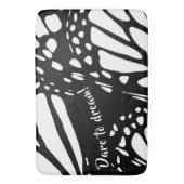 Abstrakter Monarch Butterfly Flügel - wagen Sie si Badematte (Vorderseite Vertikal)