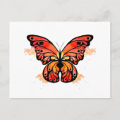 Abstrakter Monarch Butterfly Postkarte (Vorderseite)