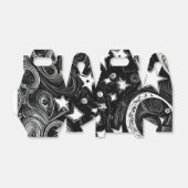 Abstrakter Mond und Sterne Geschenkschachtel (Ungefaltet)