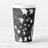 Abstrakter Mond und Sterne Milchtasse (Vorderseite)