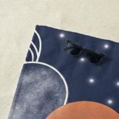 Abstrakter Mondblauer Nachthimmel Strandtuch (Beispiel)
