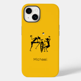 Abstrakter Mondlicht-Tanz Orange Case-Mate iPhone 14 Hülle