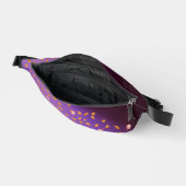 Abstrakter Mondlichtherbst Rose gedruckt Bauchtasche (Offen)