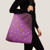 Abstrakter Mondlichtherbst verlässt Rose Tragetaschen Mit Langen Trägern (Von Nahem)