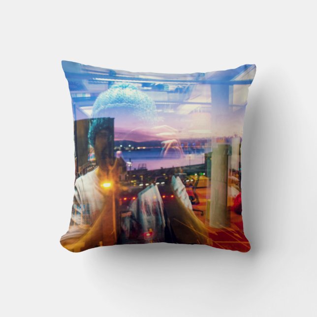 Abstrakter Morgenfotograf Kissen (Vorderseite)