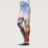 Abstrakter Morgenfotograf Leggings (Links)