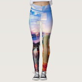 Abstrakter Morgenfotograf Leggings (Vorderseite)