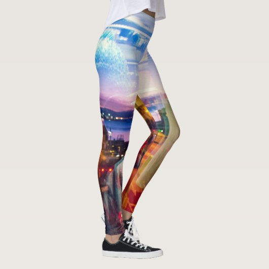 Abstrakter Morgenfotograf Leggings (Rechts)
