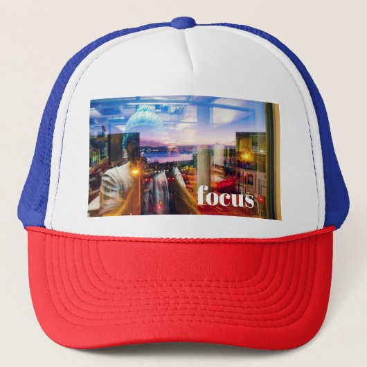 Abstrakter Morgenfotograf Truckerkappe (Vorderseite)