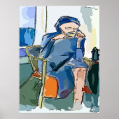 Abstrakter Morgenkaffee Poster (Vorne)