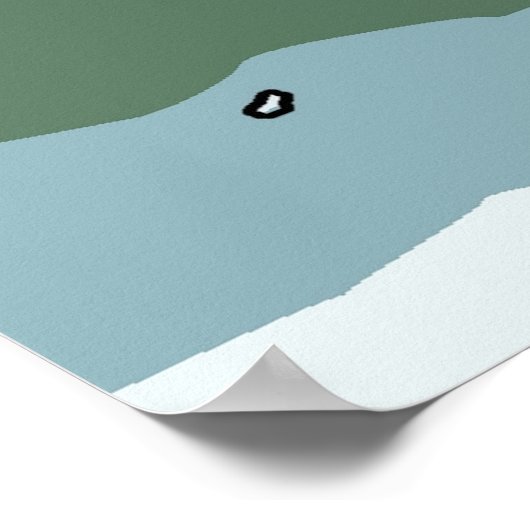 Abstrakter Morgenkaffee Poster (Ecke)