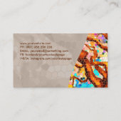 Abstrakter Mosaikbaum Visitenkarte (Rückseite)