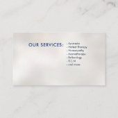 Abstrakter Mosaikbaum Visitenkarte (Rückseite)