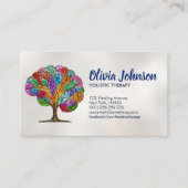 Abstrakter Mosaikbaum Visitenkarte (Vorderseite)