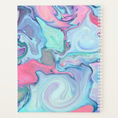 Abstrakter Multicolor Paint Swirl Planer (Rückseite)