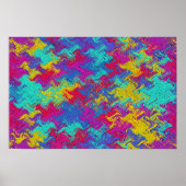 ABSTRAKTER MULTICOLOR WALL ART POSTER (Vorne)