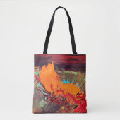 Abstrakter Multiprint-Tasche-Schulter Tasche (Vorderseite)