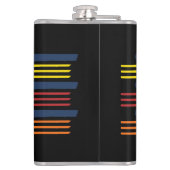 Abstrakter Multycolor-Flasche Flachmann (Rückseite)