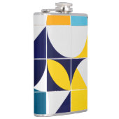 Abstrakter Multycolor-Flasche Flachmann (Rechts)