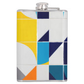 Abstrakter Multycolor-Flasche Flachmann (Rückseite)