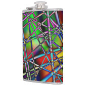 Abstrakter Multycolor-Flasche Flachmann (Links)