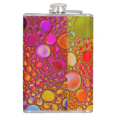 Abstrakter Multycolor-Flasche Flachmann (Rückseite)