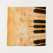 Abstrakter musikalischer Hintergrund - Tastatur un Wandteppich (Vorderseite (Horizontal))